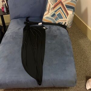 Elegant Black Wrap Dress